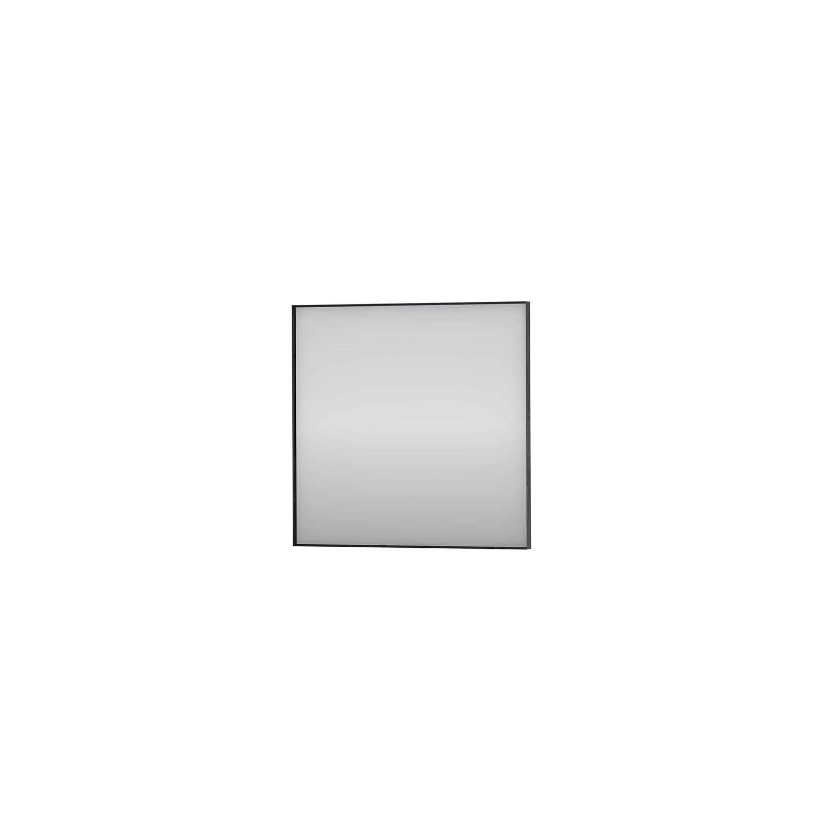 Proline Framed Vlakke spiegel in mat zwart kader 8401552 Spiegel H600xB600xD40