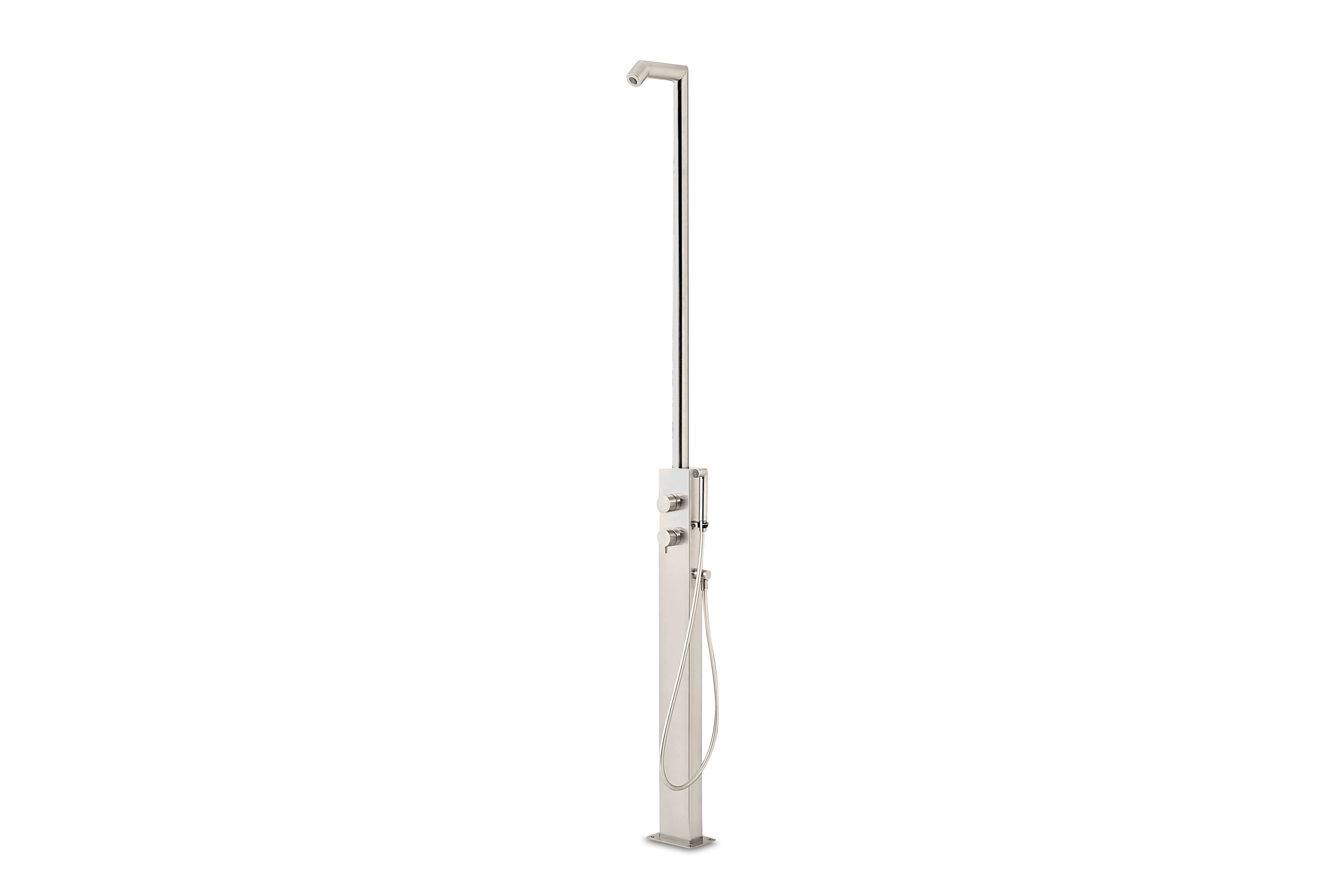 Lagoo Nesso Buitendouche m. 2-weg omstel en handdouche N8002BN Brushed Nickel
