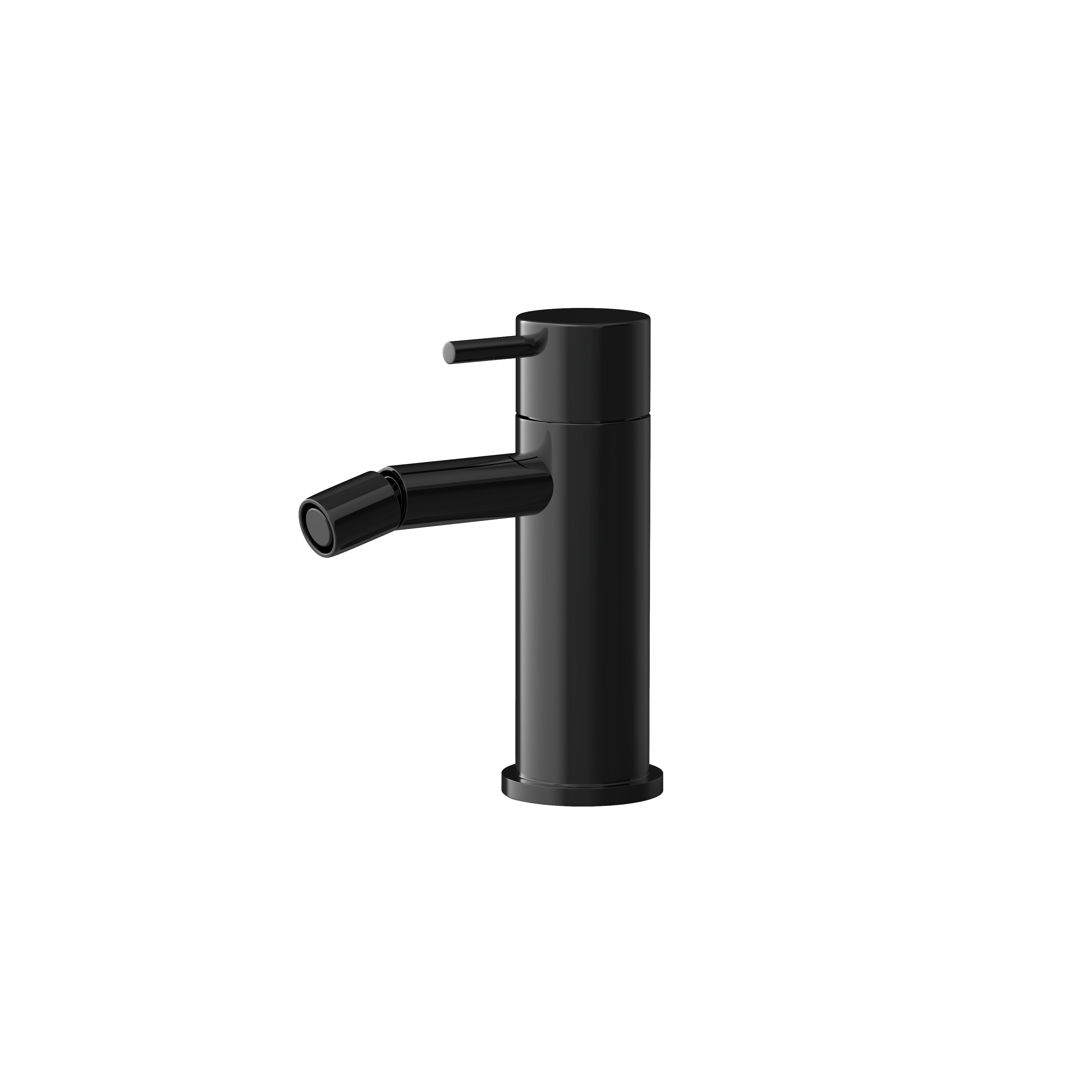 Hotbath Cobber bidetmengkraan zonder waste CB018PBP Gepolijst zwart PVD