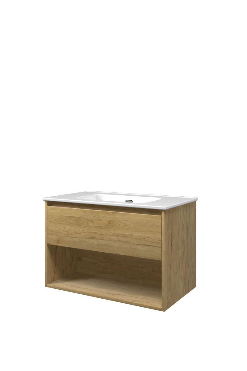 Proline set porselein Elegant wast. met 1 krgt. en onderk. met schap TGWA801IO Ideal oak/Glans wit H540xB800xD460