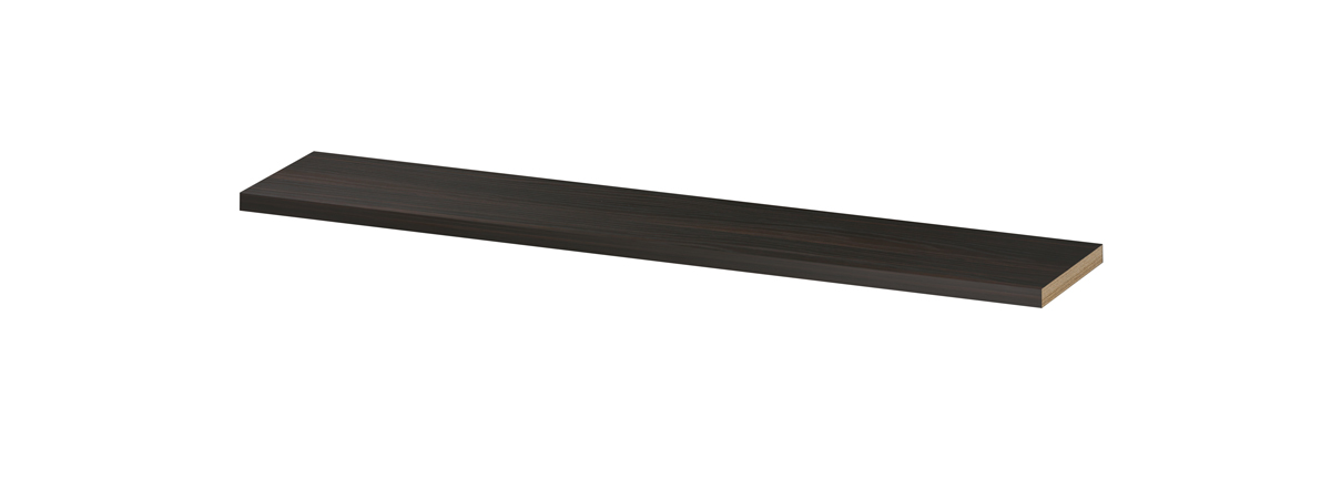 INK wandplank in dekor dikte 35mm voorzijde afgekant tbv nis 1258827 Intens eiken H35xB1800xD350