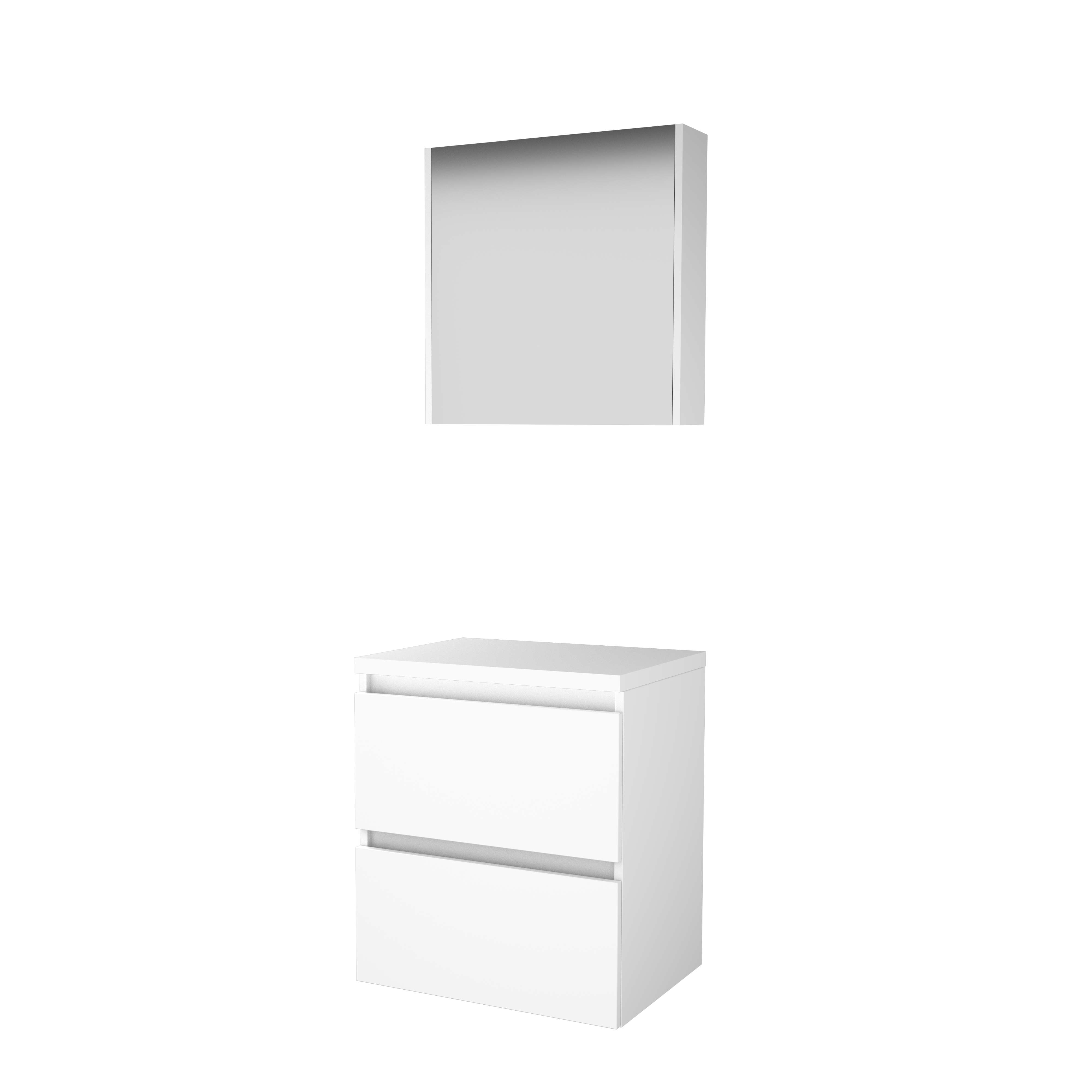 Basic Comfort 46 onderk. GL incl. 2 la + afdekplaat incl. sp.kast B600xD460 Ice White / 1813513