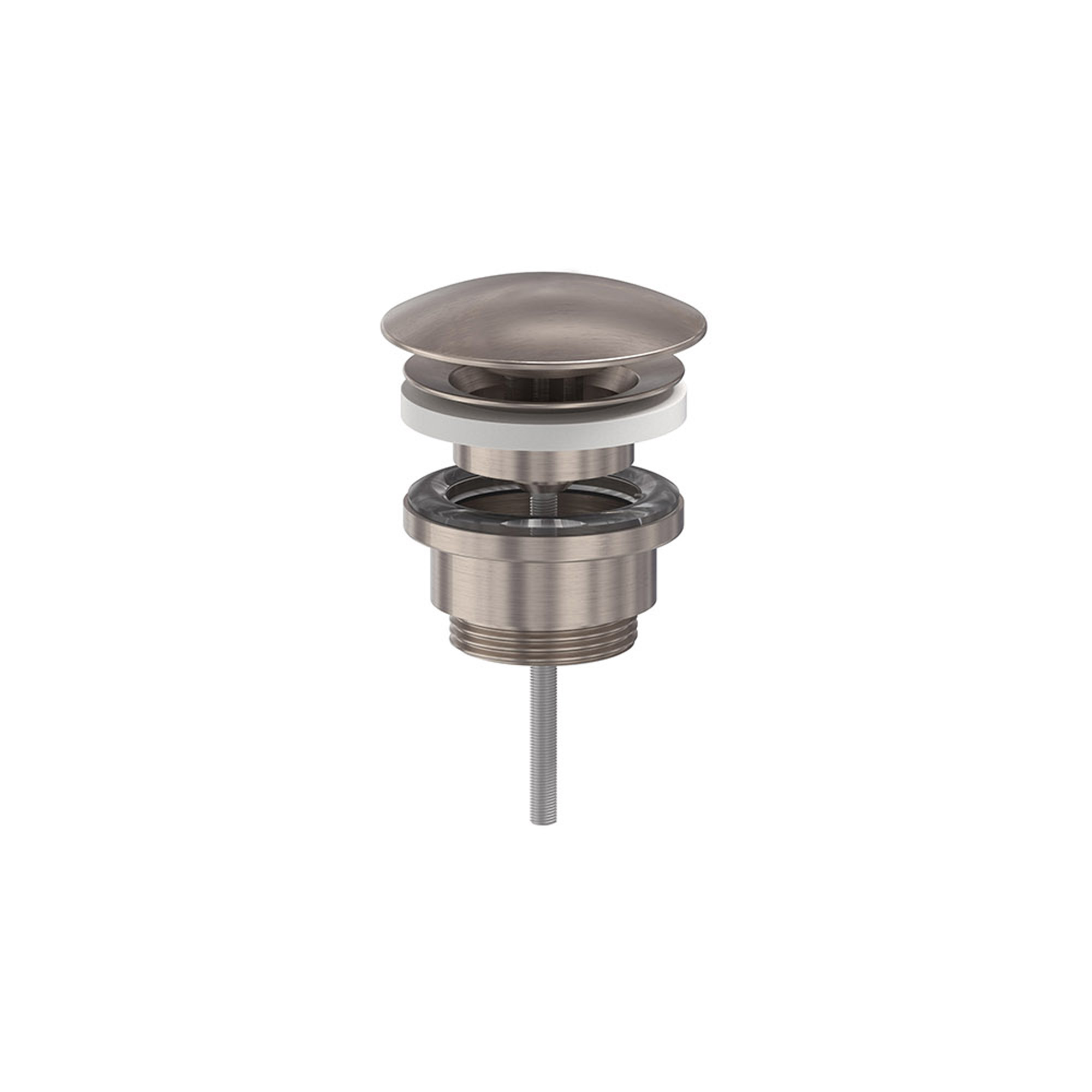 MAY Design plug always open 6804603 Geborsteld nickel PVD