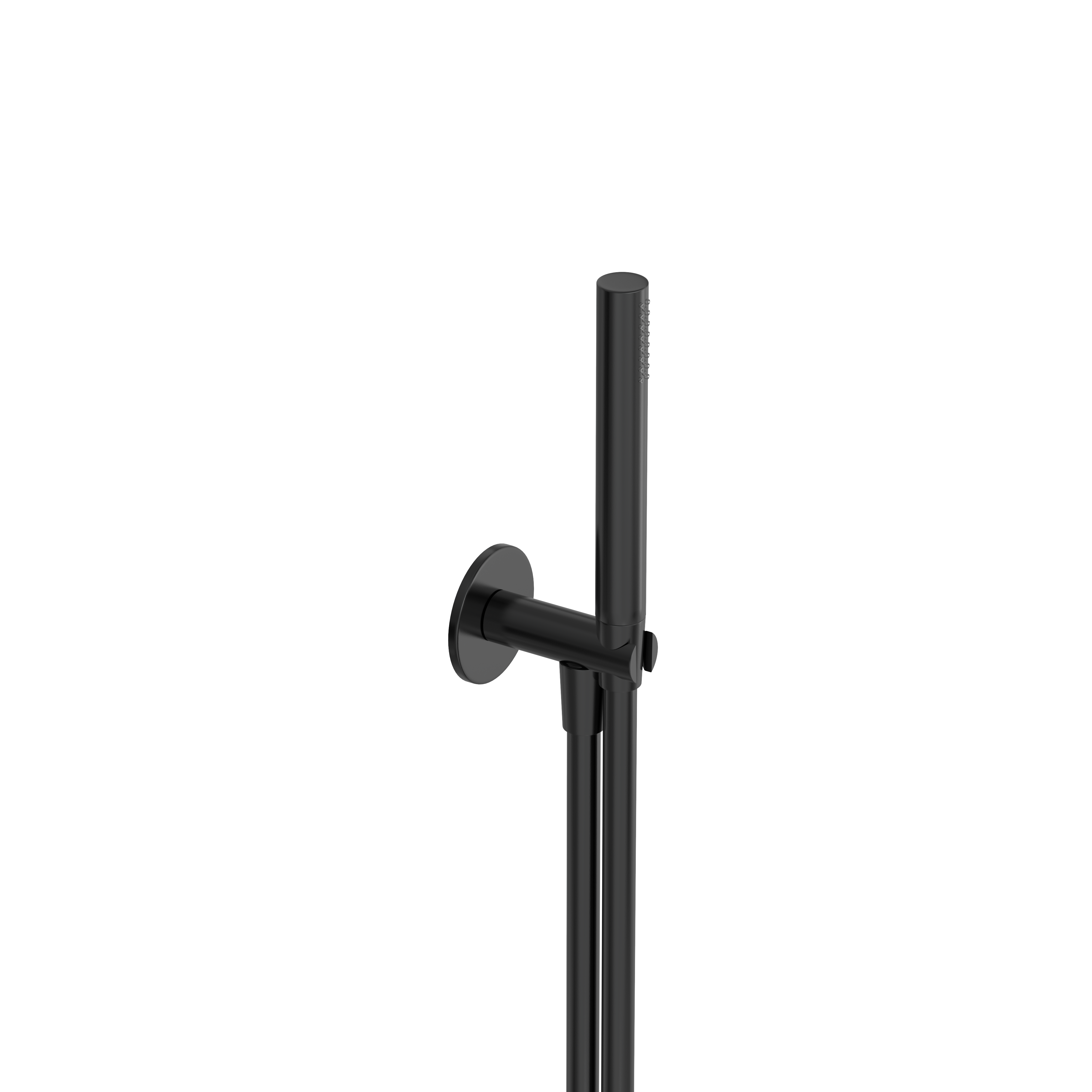 Hotbath Cobber HB Cobber 70 wanduitlaat 501 met handdouche en doucheslang 1.50 mtr CB7502MBP Geborsteld zwart PVD