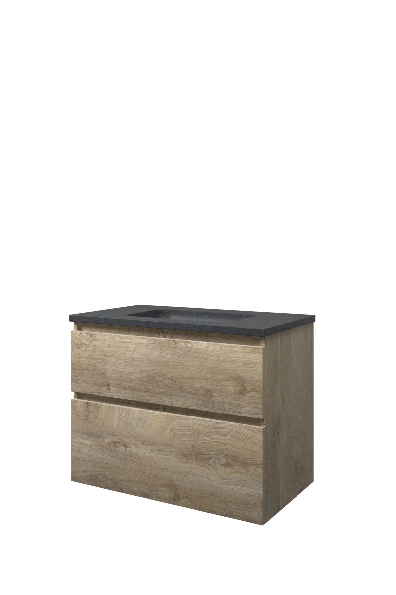 Proline set hardsteen Elegant wast. z. krgt. en onderk. a-sym. RBSC800RO Raw oak/Blue stone H625xB800xD460