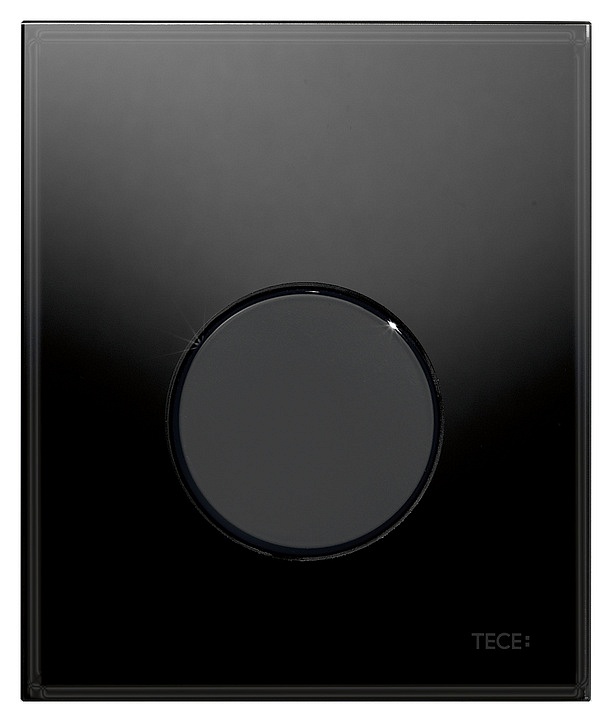 TECEloop urinoir bedieningsplaat 9242657  -  Glas zwart toets zwart