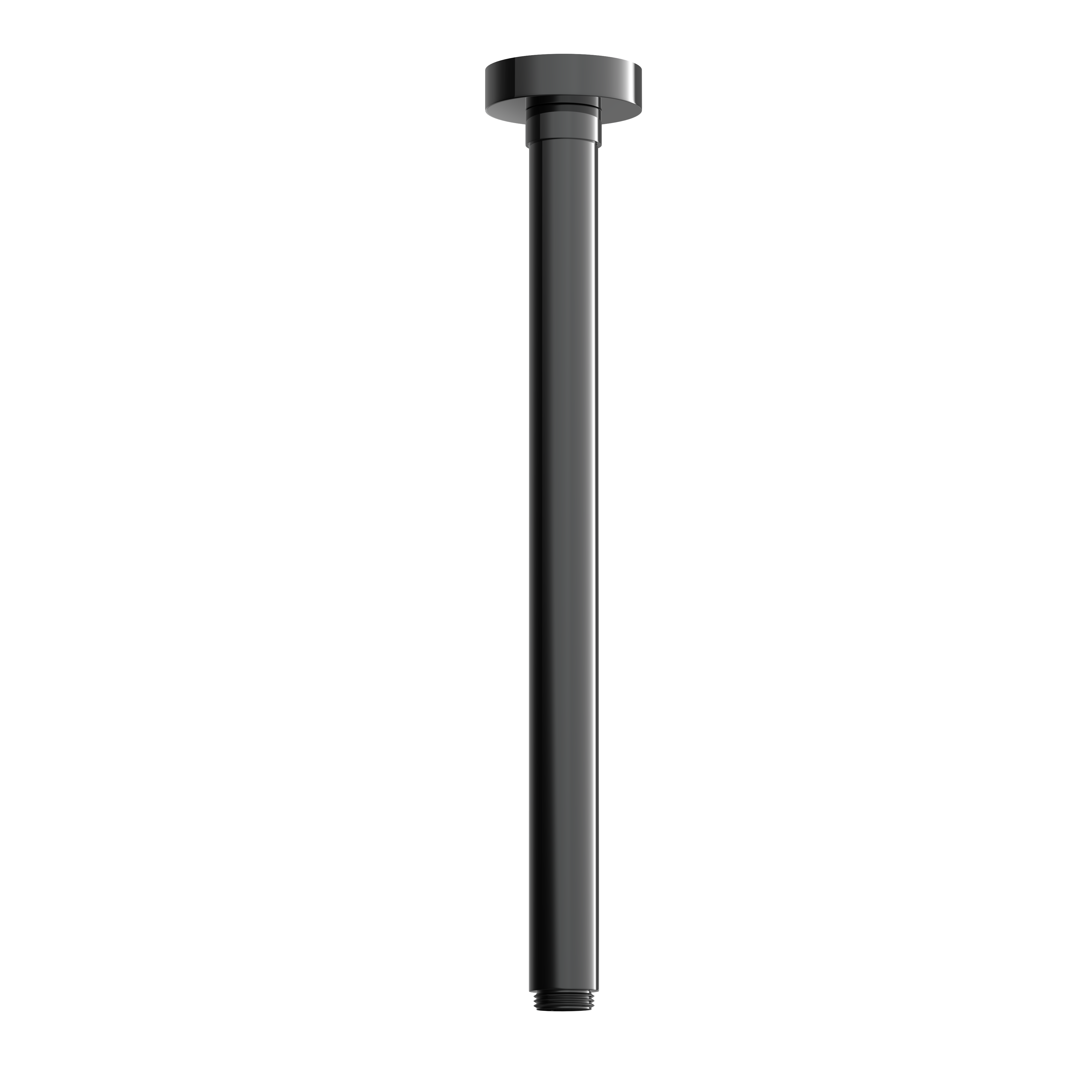 Hotbath Cobber plafondbuis rond 30 cm CB453PBP Gepolijst zwart PVD